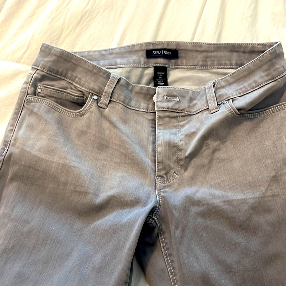 Gray skinny jeans
